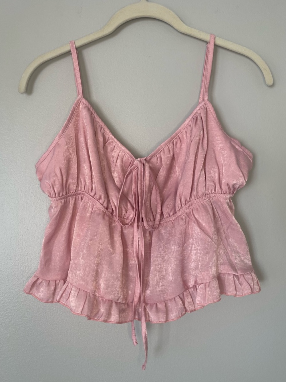 Light Pink Babydoll Crop Top NEW